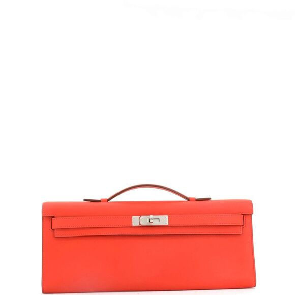 Hermes Kelly Cut Pochette Swift Orange - Picture 2 of 8